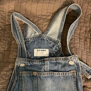 Kids denim overall.